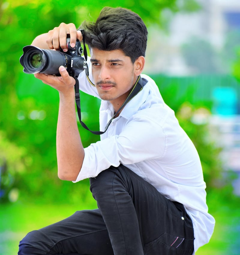 Paparazzi photographer photoshoot